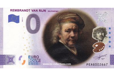NL - Rembrandt van Rijn - 2023-08 COLOR Zero Euro Note Rembrandt van Rijn COLOR 2023-8 souvenir