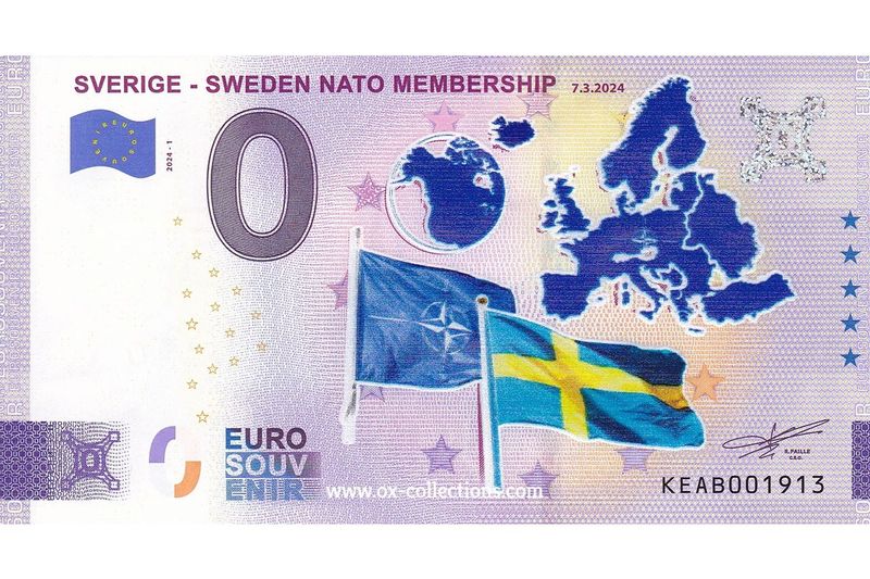0 Euro-Schein Sweden Nato Membership COLOR 2024-1