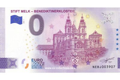 0 Euro-Schein Stift Melk Benediktinerkloster 2025-1