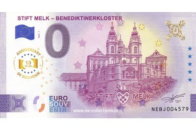 0 Euro-Schein Stift Melk Benediktinerkloster 2025-1 Anni