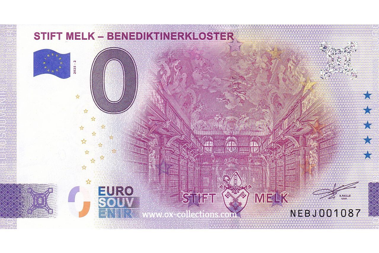0 Euro-Schein Stift Melk Benediktinerkloster 2025-2