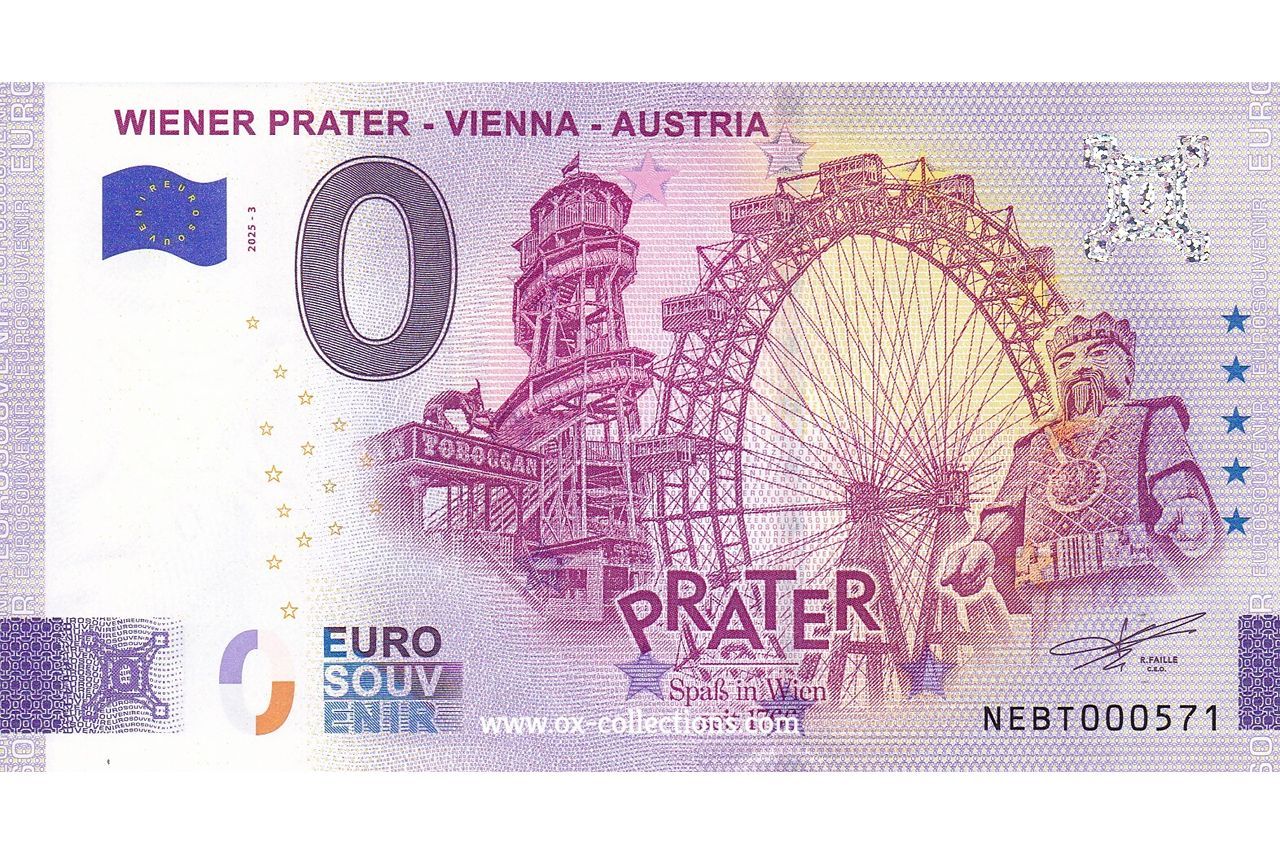 0 Euro-Schein Wiener Prater 2025-3