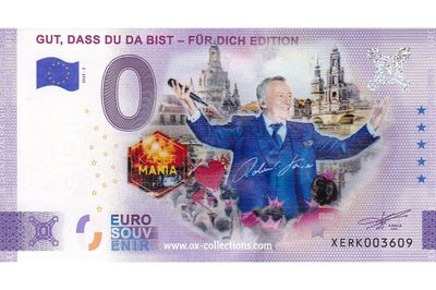 Zero Euro Note Gut dass Du da bist COLOR 2025-3 souvenir