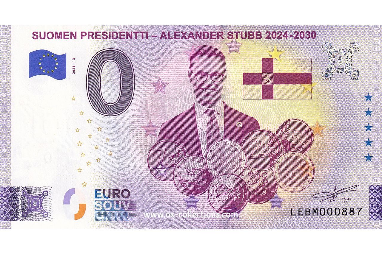 FI - Suomen Presidentti - 2025-13 Alexander Stubb Billet 0 euro Suomen Presidentti Alexander Stubb 2025-13 souvenir