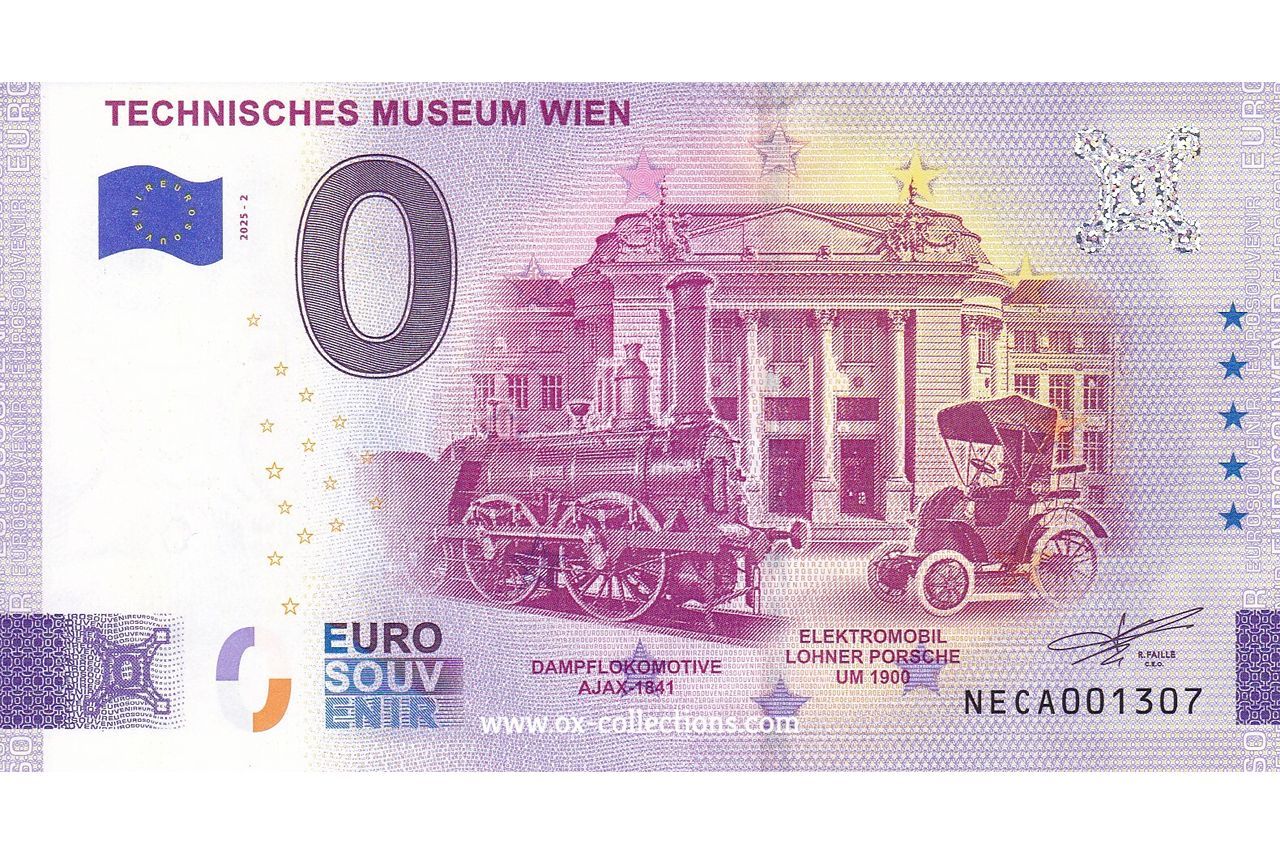 0 Euro-Schein Technisches Museum Wien 2025-2