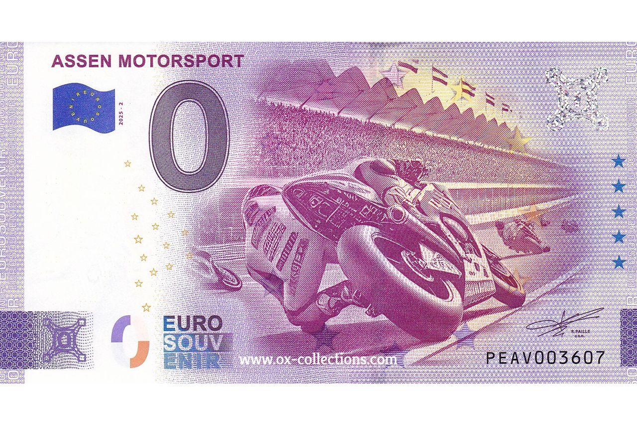 NL - Assen Motorsport - 2025-02 Zero Euro Note Assen Motorsport 2025-2 souvenir