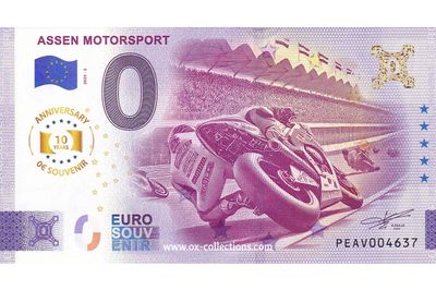 NL - Assen Motorsport - 2025-02 Zero Euro Note Assen Motorsport 2025-2 Anni souvenir