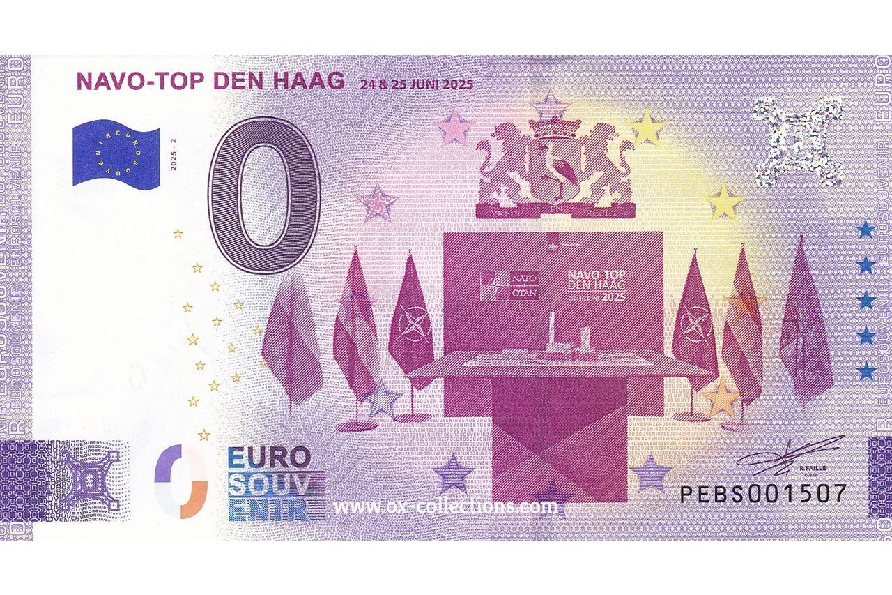 NL - NAVO-Top Den Haag - 2025-02 Zero Euro Note NAVO-Top Den Haag 2025-2 souvenir