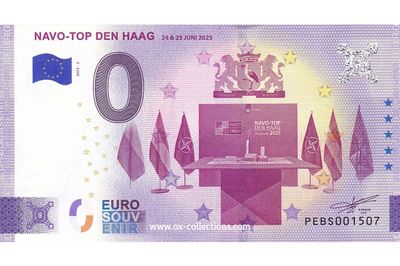 NL - NAVO-Top Den Haag - 2025-02 Zero Euro Note NAVO-Top Den Haag 2025-2 souvenir
