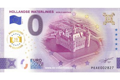 Billet 0 euro Hollandse Waterlinies 2025-5 Anni souvenir