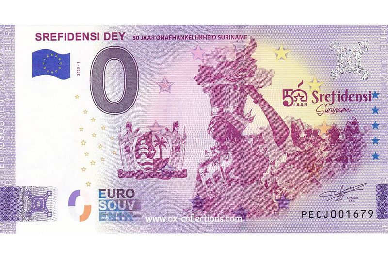 Billet 0 euro Srefidensi Dey 2025-1 souvenir