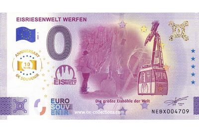 0 Euro-Schein Eisriesenwelt Werfen 2025-1 Anni
