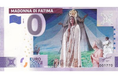 IT - Madonna di Fatima - 2025-02 COLOR 0-Euro-Schein Madonna di Fatima COLOR 2025-2 Souvenir