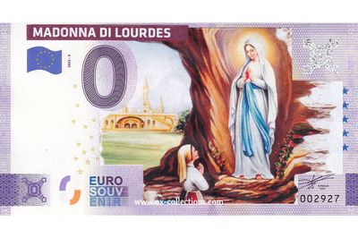 IT - Madonna di Lourdes - 2025-02 COLOR Zero Euro Note Madonna di Lourdes COLOR 2025-2 souvenir