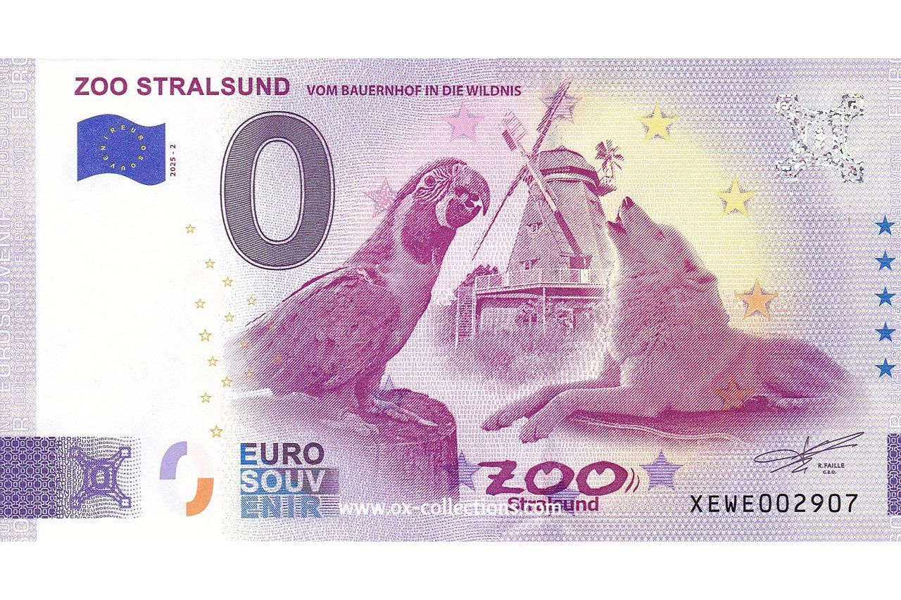 DE - Zoo Stralsund - 2025-02 Billet 0 euro Zoo Stralsund 2025-2 souvenir