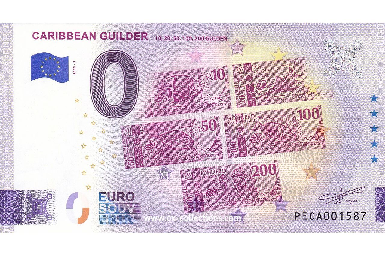 NL - Caribbean Guilder - 2025-02 Billet 0 euro Caribbean Guilder 2025-2 souvenir
