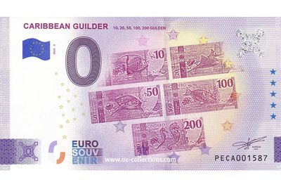 Billet 0 euro Caribbean Guilder 2025-2 souvenir