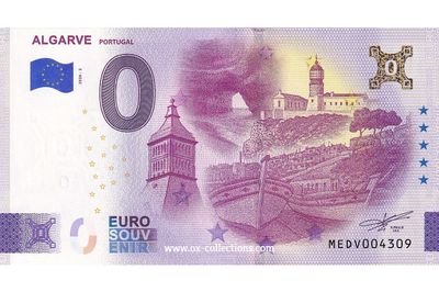 0 Euro-Schein Algarve 2026-2 Gold