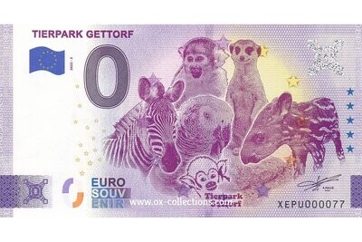 0 Euro-Schein Tierpark Gettorf 2022-3 Souvenir