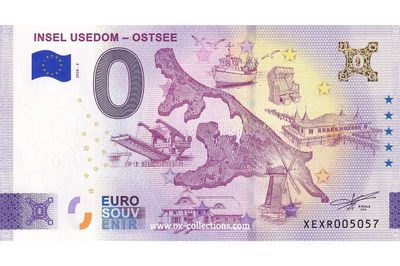 0 Euro-Schein Insel Usedom Ostsee 2026-2 Gold
