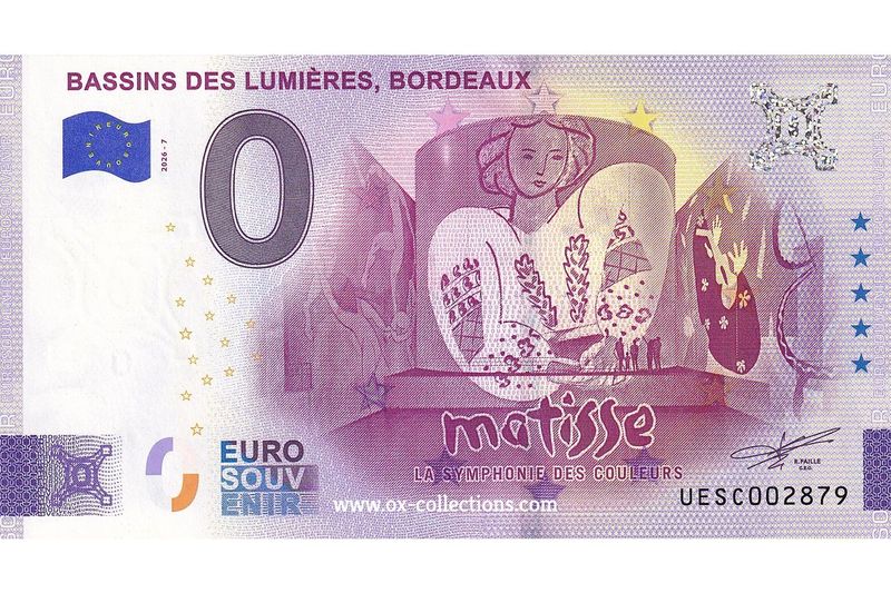 0 Euro-Schein Bassins des Lumières 2026-7