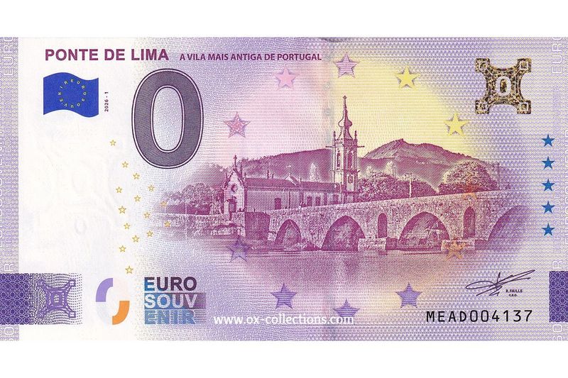 0 Euro-Schein Ponte de Lima 2026-1 Gold