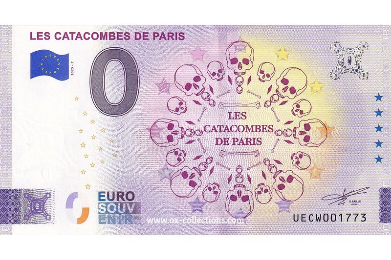 0 Euro-Schein Les Catacombes de Paris 2025-7