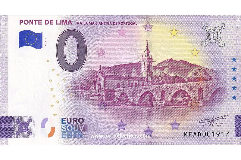 0 Euro-Schein Ponte de Lima 2026-1