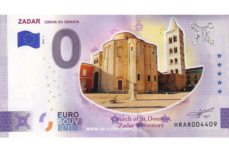 0 Euro-Schein Zadar COLOR 2025-1
