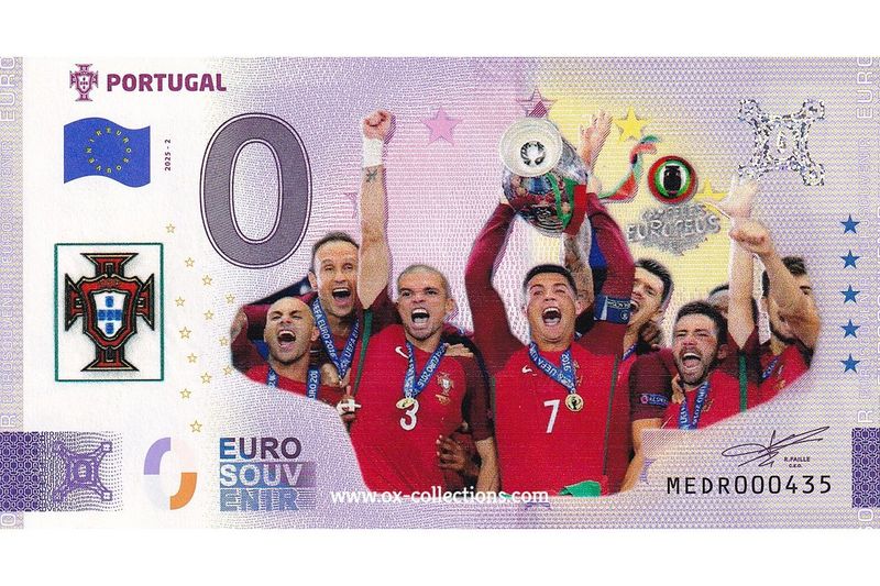 0 Euro-Schein Portugal COLOR 2025-2