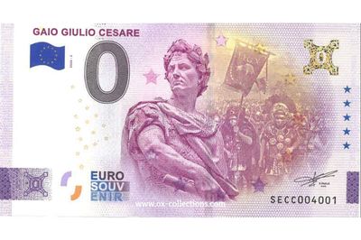 IT - Gaio Giulio Cesare - 2026-02 Billet 0 euro Gaio Giulio Cesare 2026-2 Gold souvenir