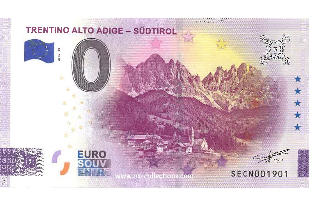 0 Euro-Schein Trentino Alto Adige 2026-10