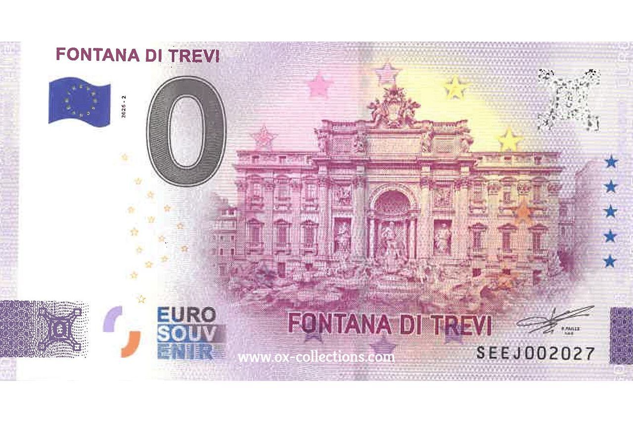 IT - Fontana di Trevi - 2026-02 0 Euro-Schein Fontana di Trevi 2026-2