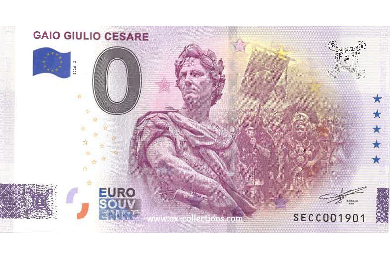 0 Euro-Schein Gaio Giulio Cesare 2026-2