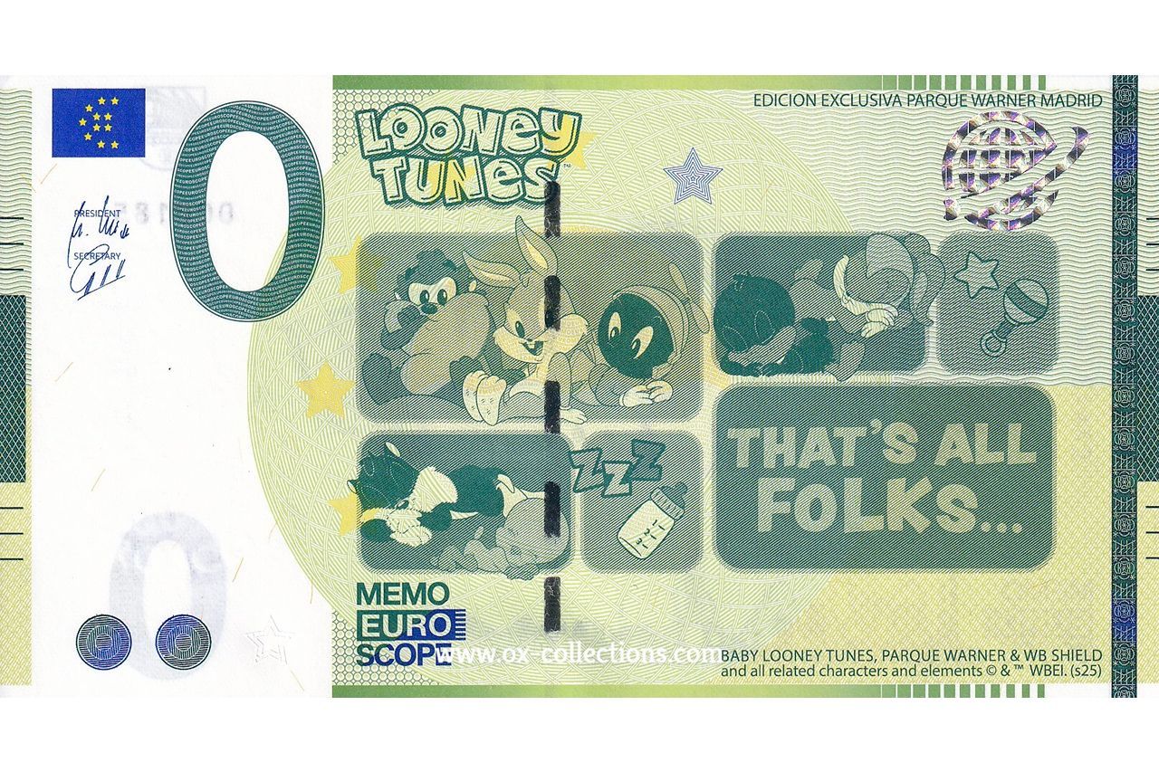 Billet Mémo Parque Warner 274/2 souvenir