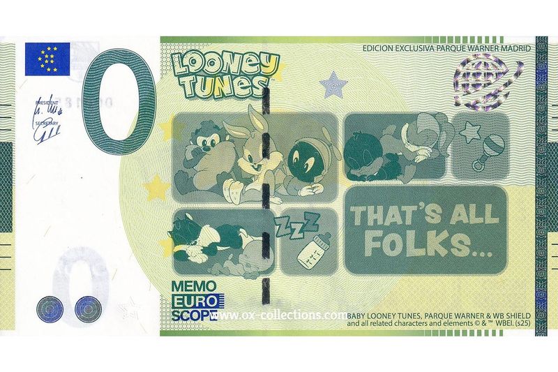 Memo-Schein Parque Warner 274/2 Souvenir