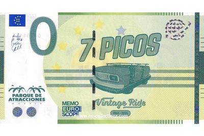 Billet Mémo Parque de Atracciones 278/1 souvenir