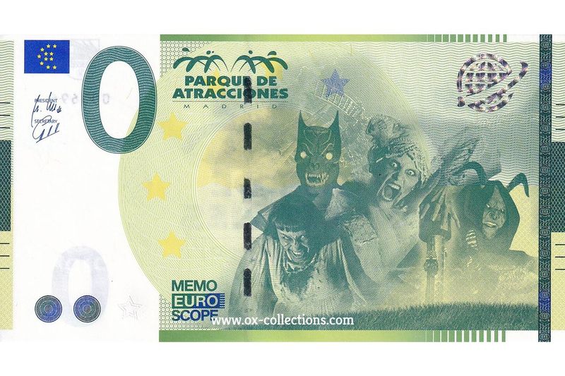 Memo-Schein Parque de Atracciones 278/3 Souvenir