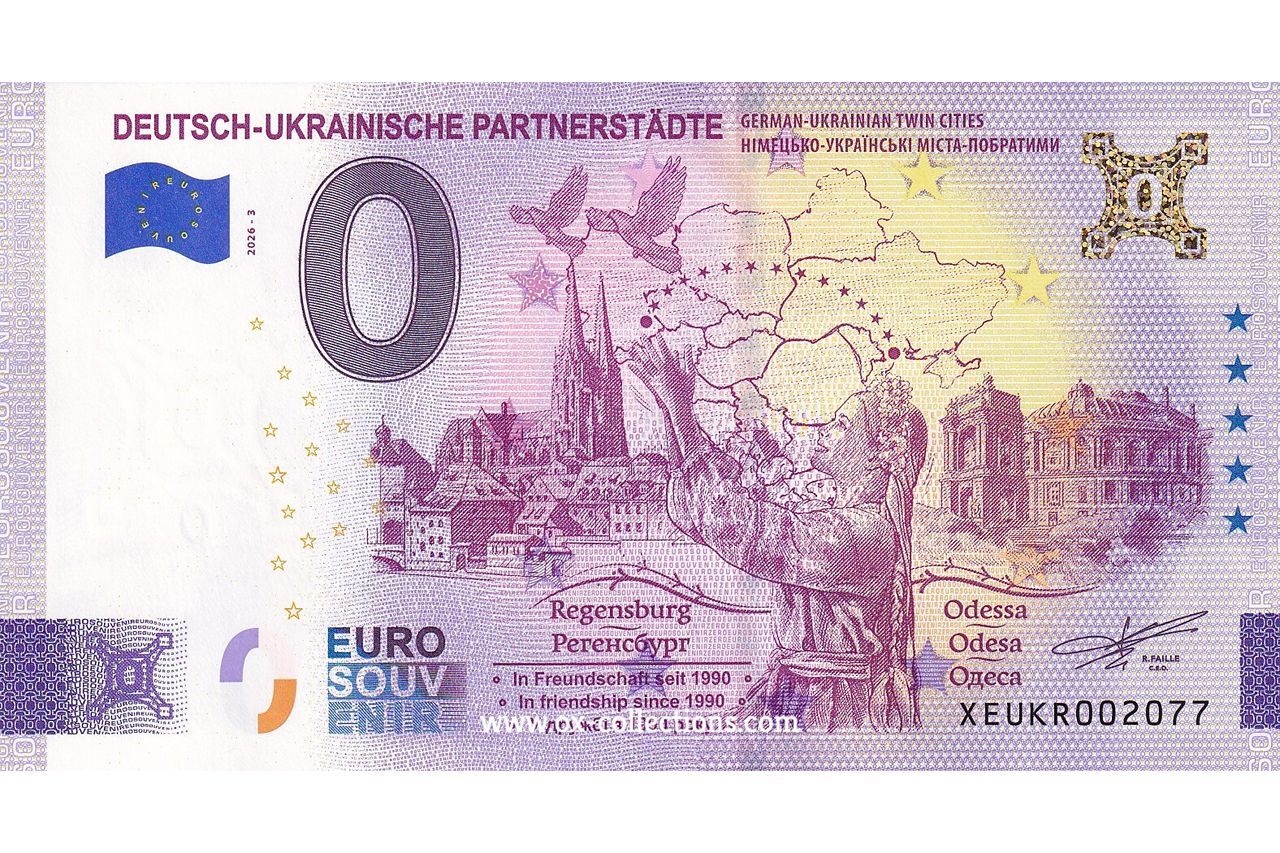 Billet 0 euro Regensburg-Odessa 2026-3 Gold souvenir