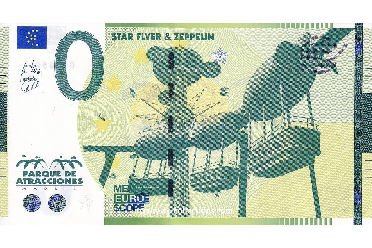 Billet Mémo Parque de Atracciones 278/2 souvenir