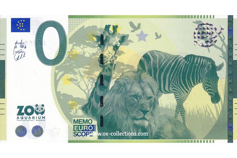 Memo-Schein Zoo Aquarium Madrid 273/1 Souvenir