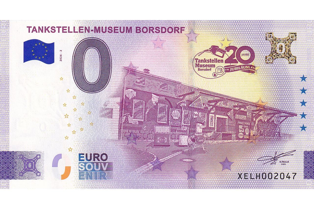 Billet 0 euro Tankstellen-Museum Borsdorf 2026-2 Gold souvenir