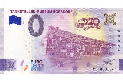 Billet 0 euro Tankstellen-Museum Borsdorf 2026-2 Gold souvenir