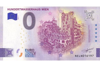 0 Euro-Schein Hundertwasserhaus Wien 2026-2 Souvenir