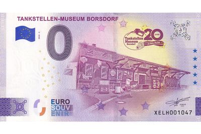 0 Euro-Schein Tankstellen-Museum Borsdorf 2026-2 Souvenir
