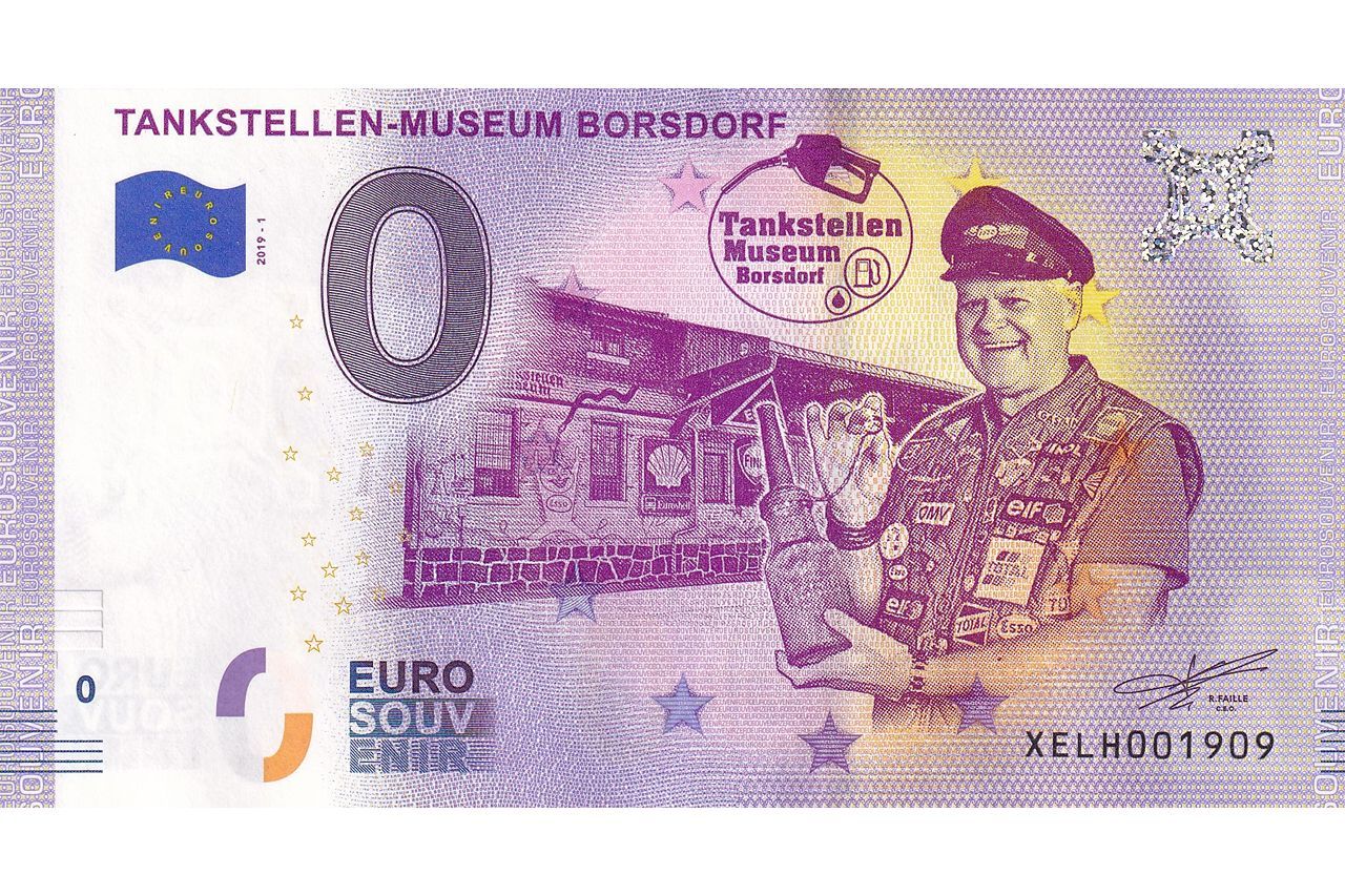 0 Euro-Schein Tankstellen-Museum Borsdorf 2019-1 Souvenir