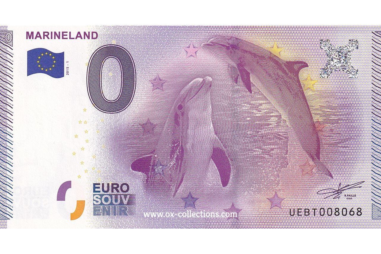 0 Euro-Schein Marineland 2015-1 Souvenir