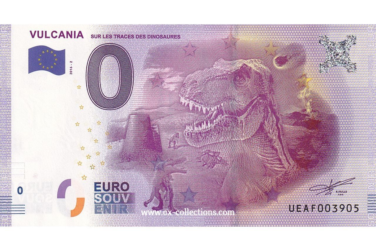 Billet 0 euro Vulcania 2016-2 souvenir