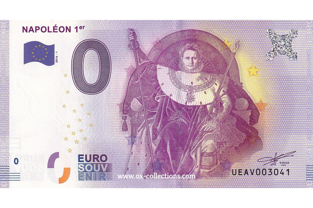 0 Euro-Schein Napoléon 1er 2016-1 Souvenir