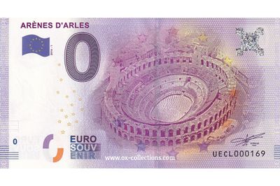 0 Euro-Schein Arènes d'Arles 2016-1 Souvenir